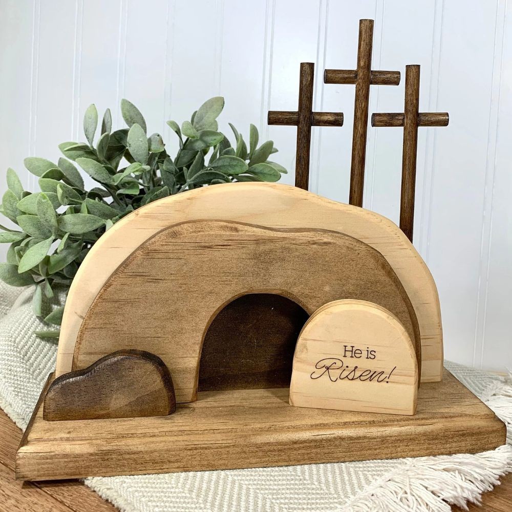 Empty Tomb / Easter Nativity / Easter Tier Tray Decor