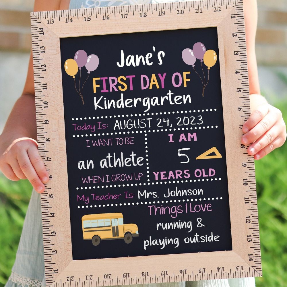 This is the perfect first day of sign! Chalkboard, Reusable