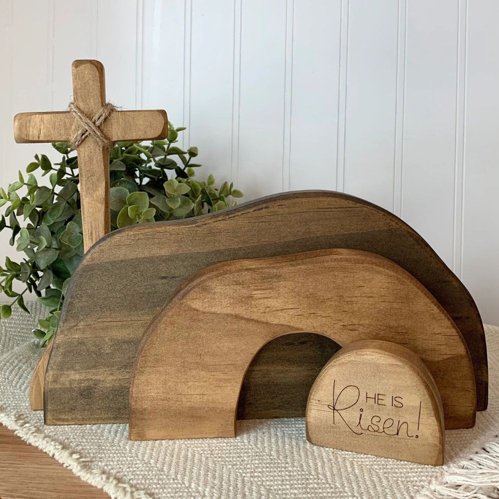 Empty Tomb / Easter Nativity / Easter Tier Tray Decor