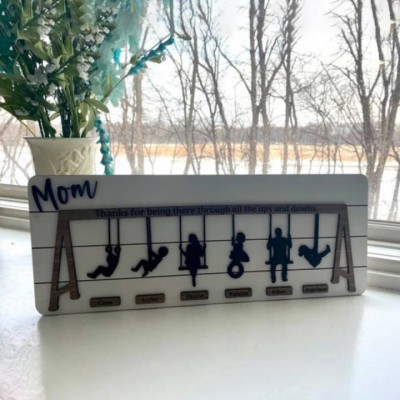 Personalized Swing Set Sign, Mother’s Day Swings.