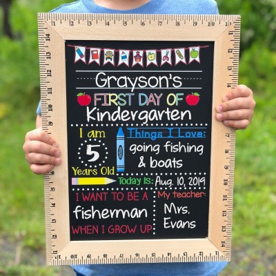 This is the perfect first day of sign! Chalkboard, Reusable