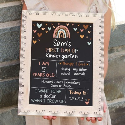 This is the perfect first/last day of sign! Chalkboard, Reusable