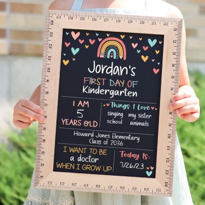 This is the perfect first/last day of sign! Chalkboard, Reusable