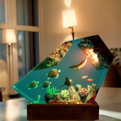 Epoxy Night Light,  Kids gift, Housewarming gift, Christmas gifts