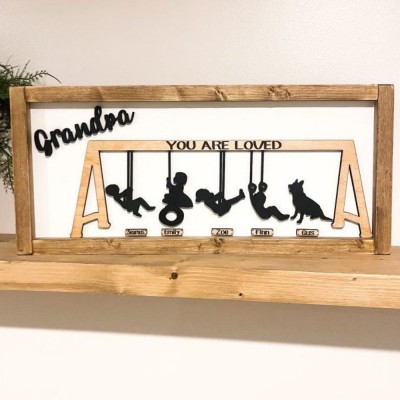 Personalized Swing Set Sign, Mother’s Day Swings.