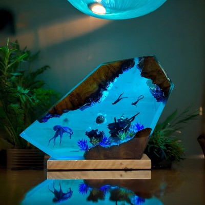 Epoxy Night Light,  Kids gift, Housewarming gift, Christmas gifts